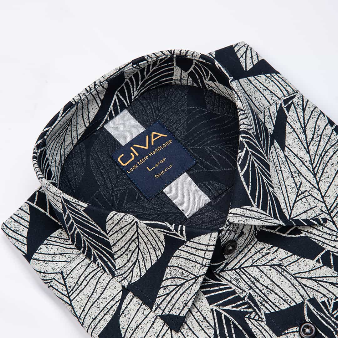 پیراهن چاپی طرح برگ